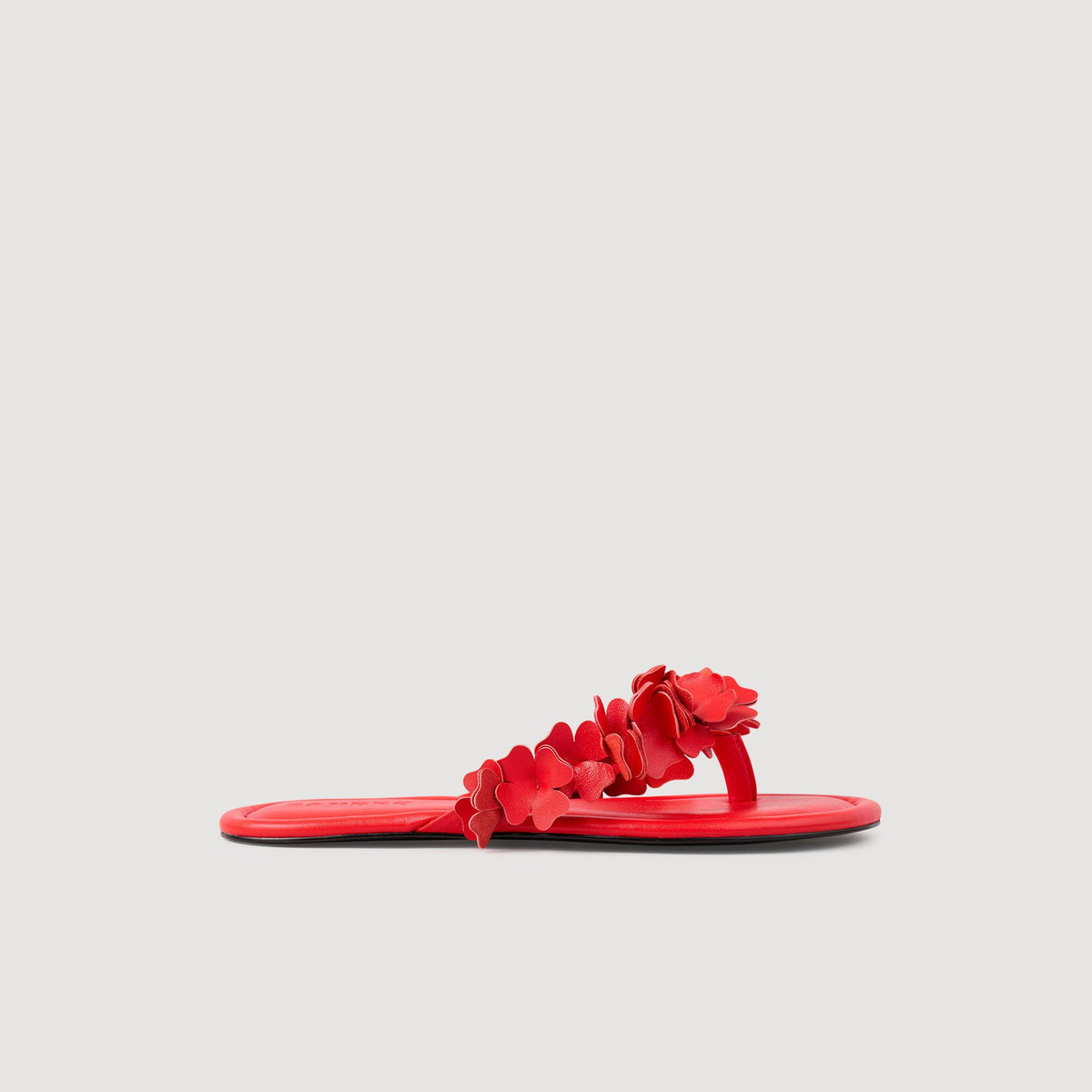 Floral leather sandals | Sandro