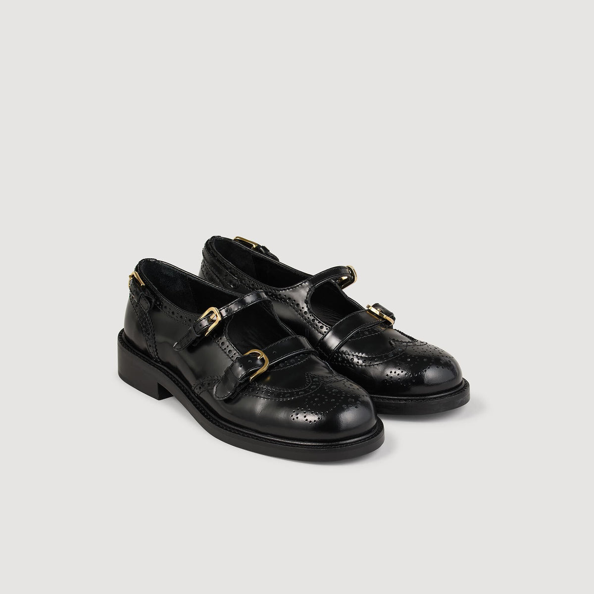 Multi-Buckle Mary Jane loafers | Sandro