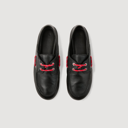 Leather boat shoe loafers | Sandro
