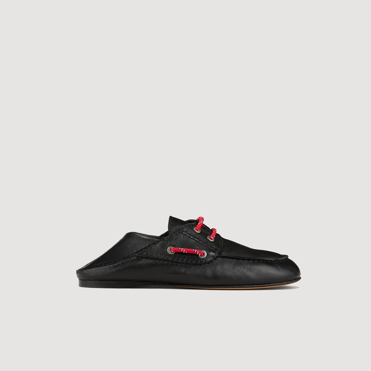 Leather boat shoe loafers | Sandro