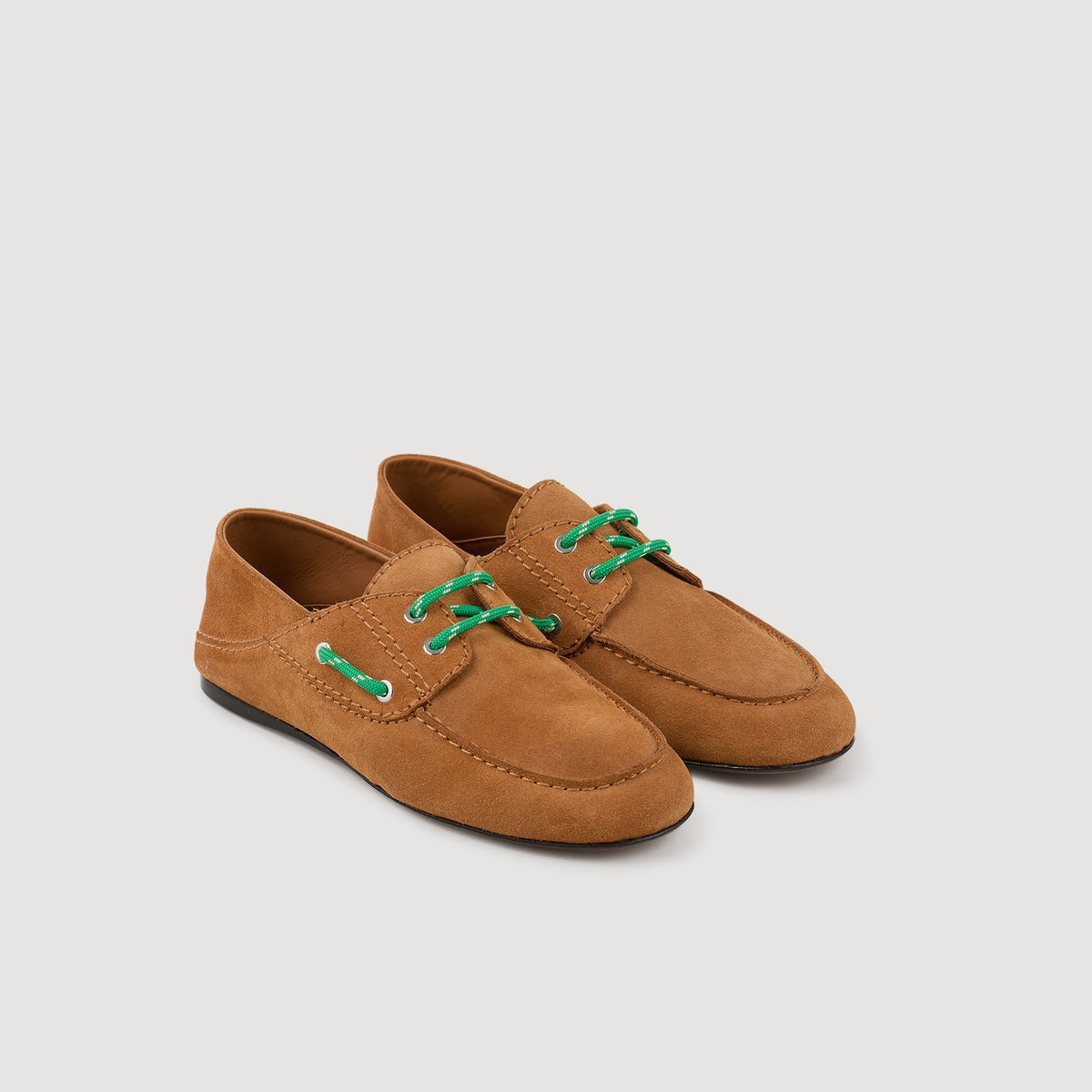 Suede boat shoe loafers | Sandro