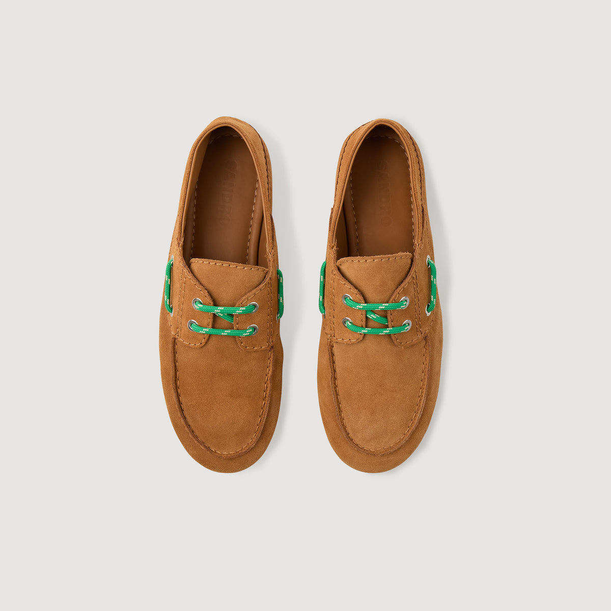 Suede boat shoe loafers | Sandro