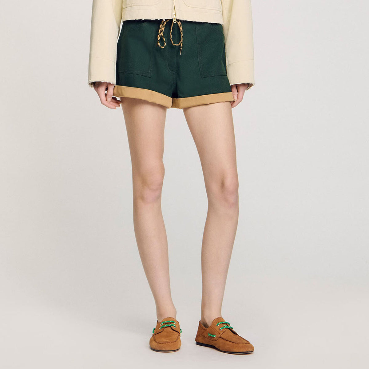 Suede boat shoe loafers | Sandro
