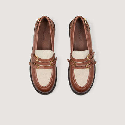 Shiny leather loafers | Sandro