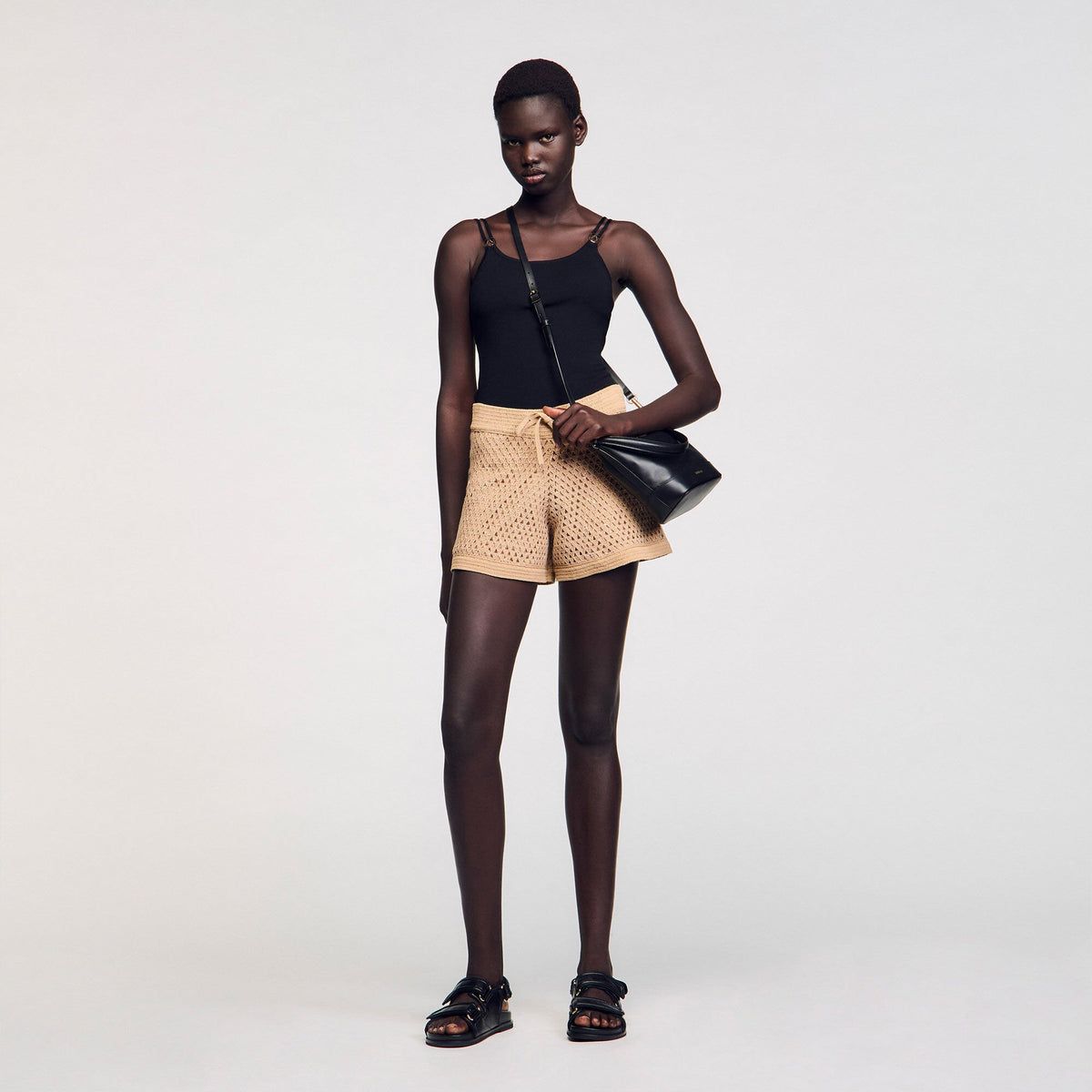 Jewelery detail knit leotard | Sandro