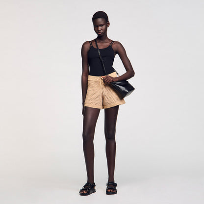 Jewelery detail knit leotard | Sandro