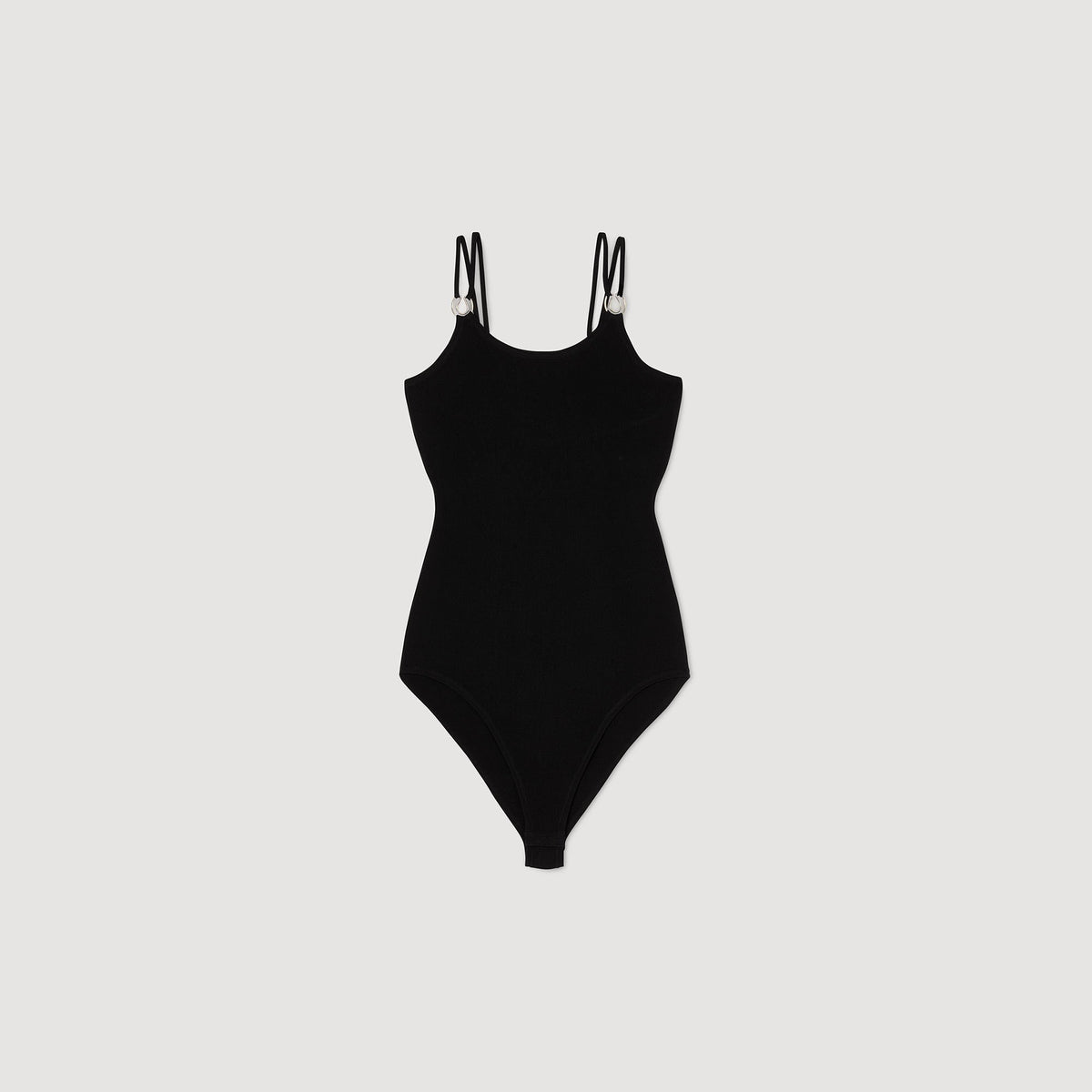 Jewelery detail knit leotard | Sandro
