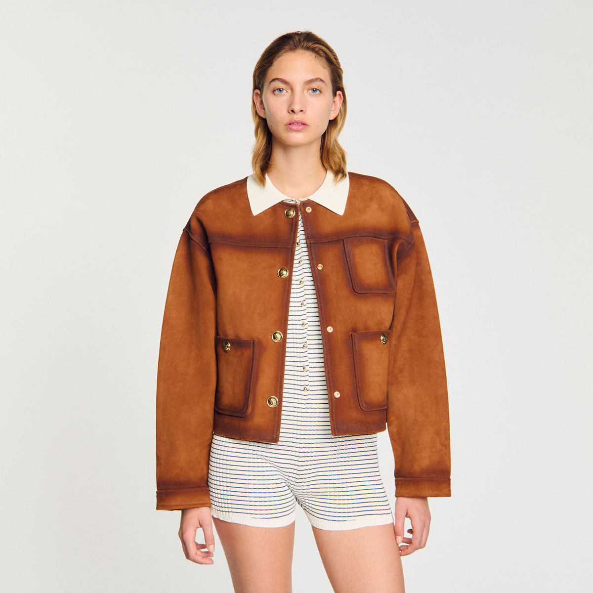 Suede jacket | Sandro