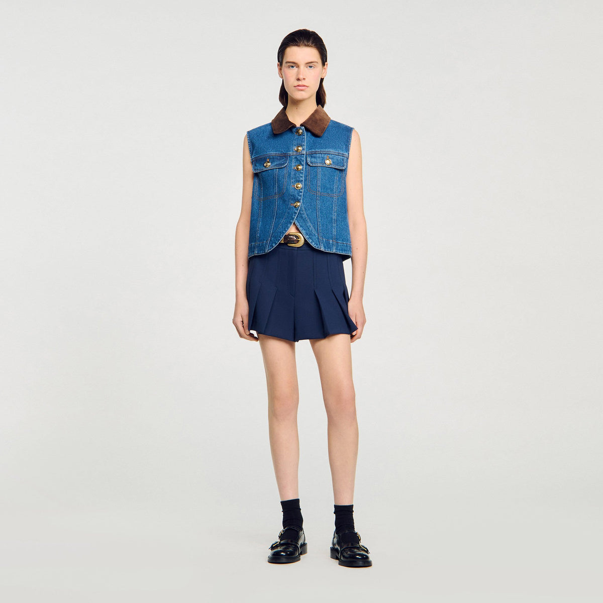 Sleeveless denim jacket | Sandro