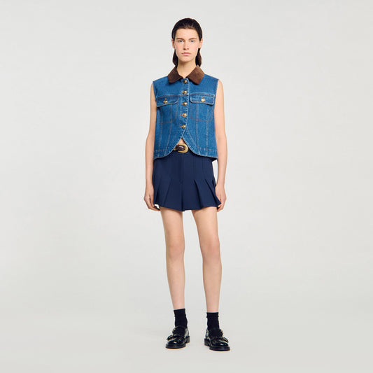 Sleeveless denim jacket | Sandro