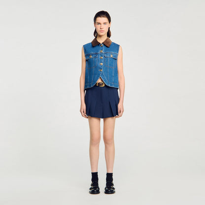 Sleeveless denim jacket | Sandro