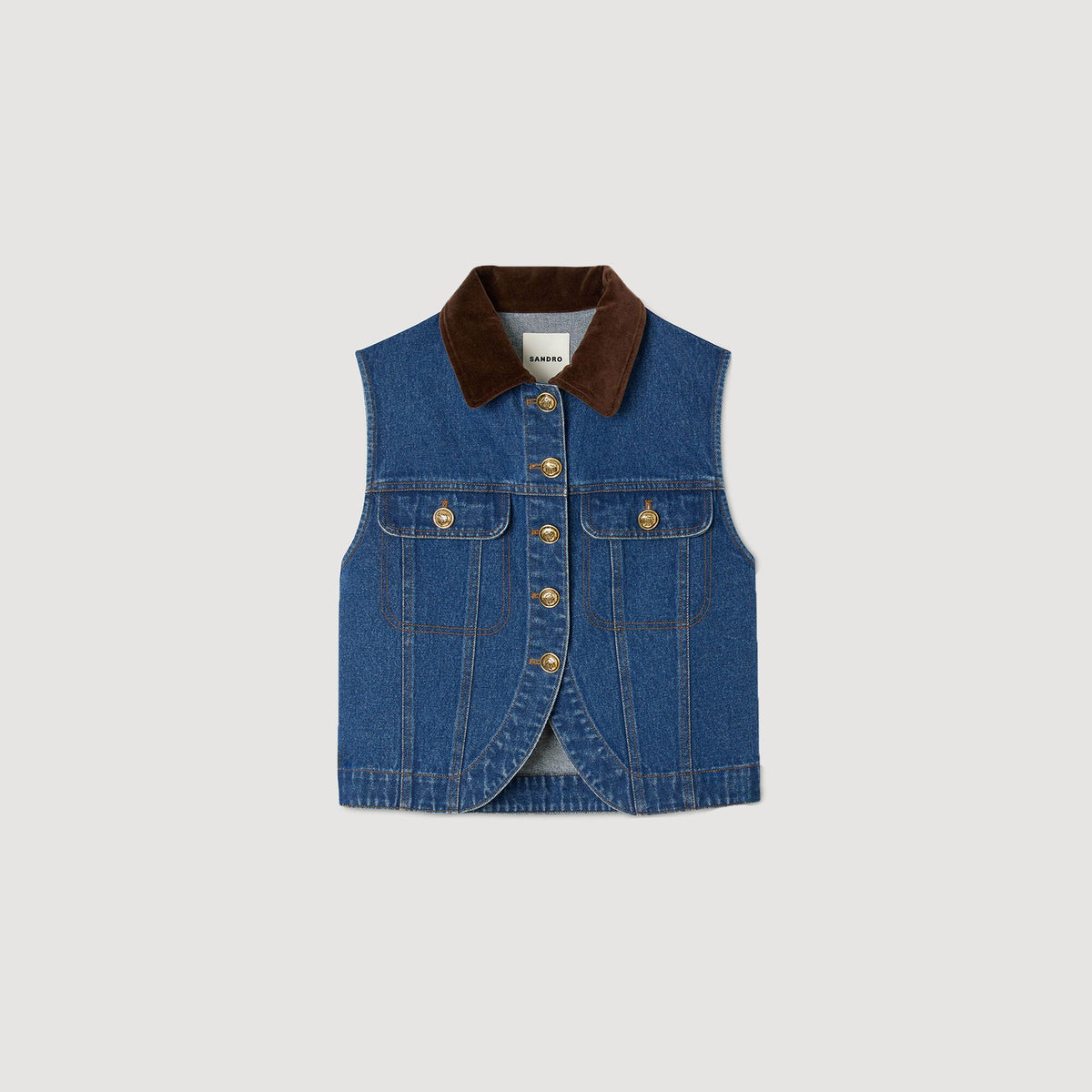 Sleeveless denim jacket | Sandro