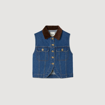 Sleeveless denim jacket | Sandro