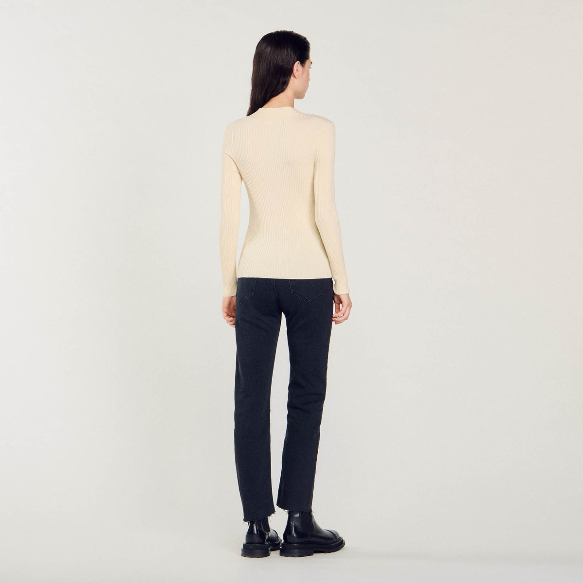 Cardigan in certified viscose | Sandro