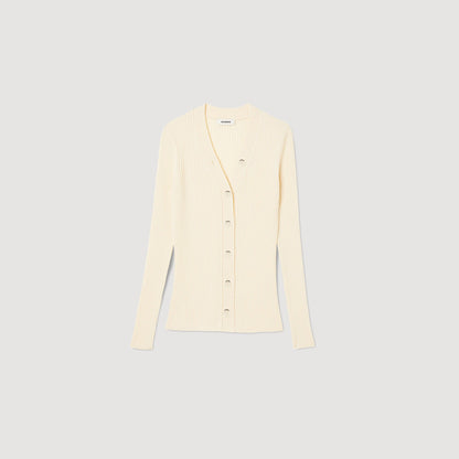 Cardigan in certified viscose | Sandro