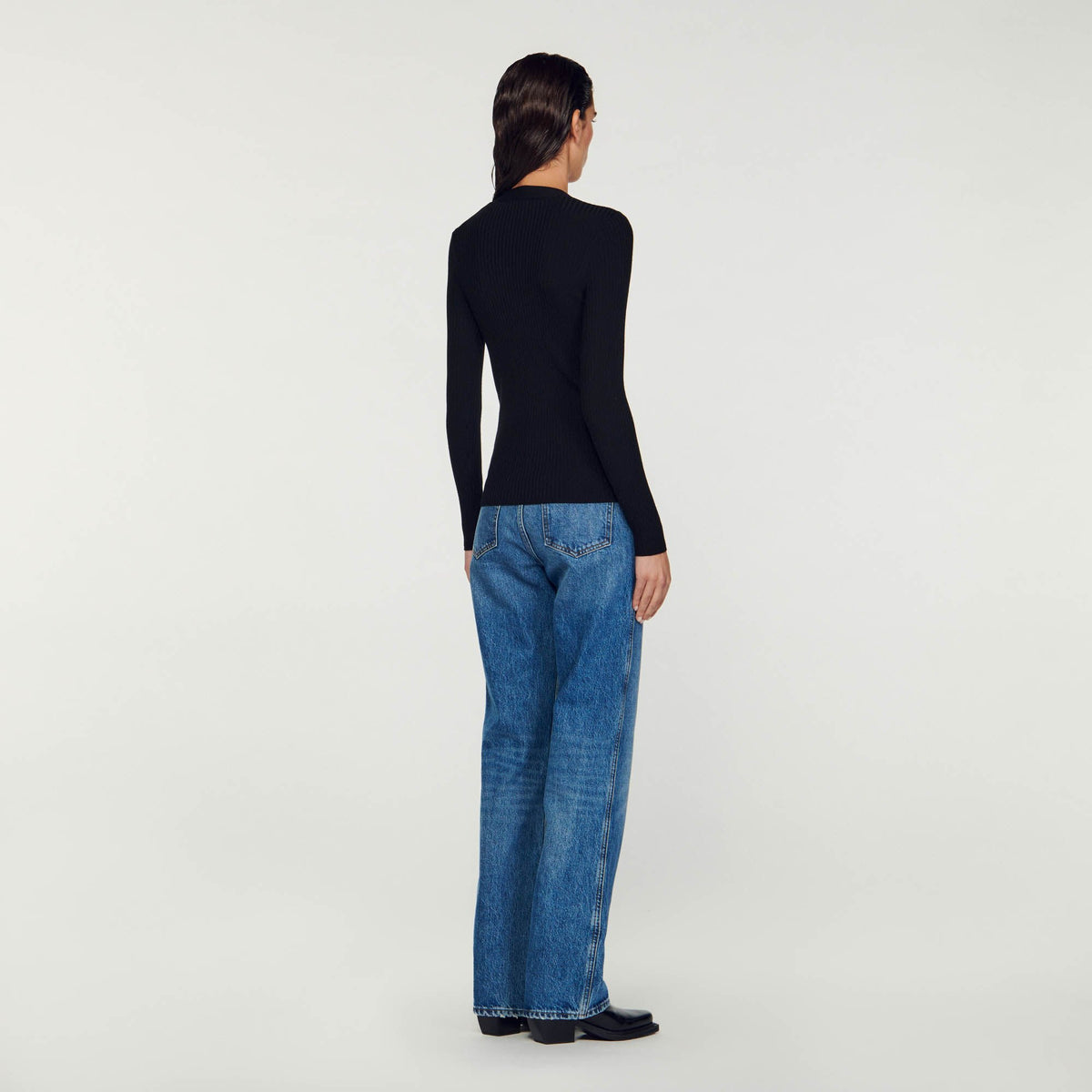 Cardigan in certified viscose | Sandro