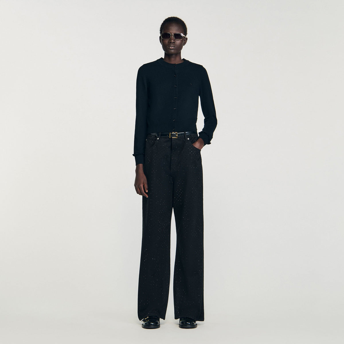 Ruffled cardigan | Sandro