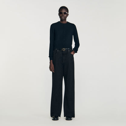 Ruffled cardigan | Sandro
