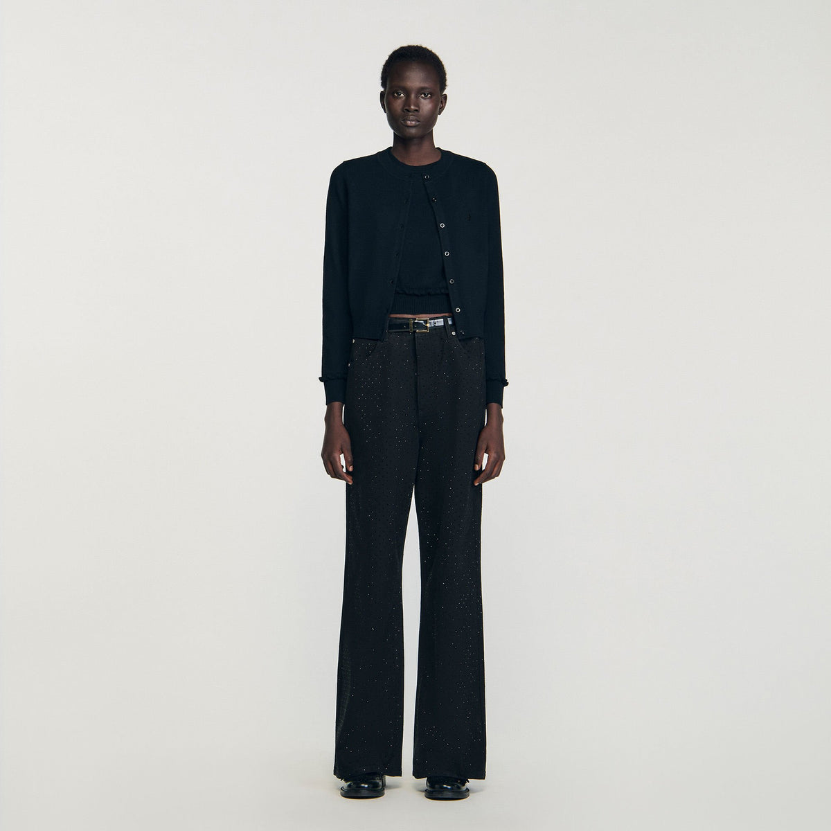 Ruffled cardigan | Sandro
