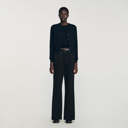 Ruffled cardigan | Sandro
