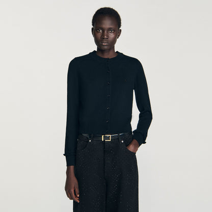 Ruffled cardigan | Sandro