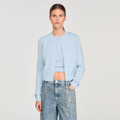 Ruffled cardigan | Sandro