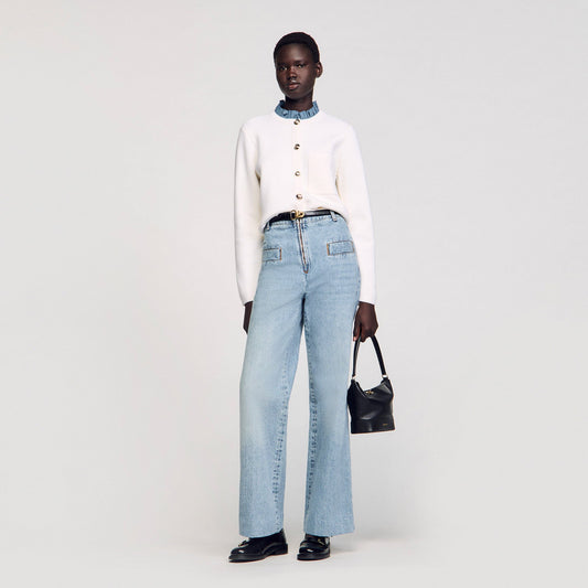 High-neck cardigan | Sandro