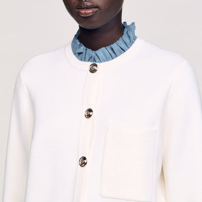 High-neck cardigan | Sandro