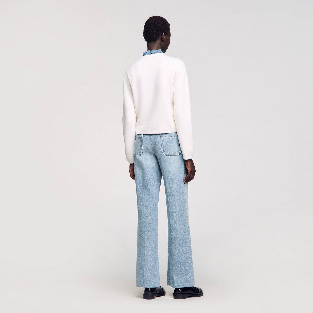 High-neck cardigan | Sandro