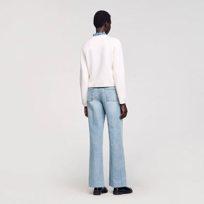 High-neck cardigan | Sandro
