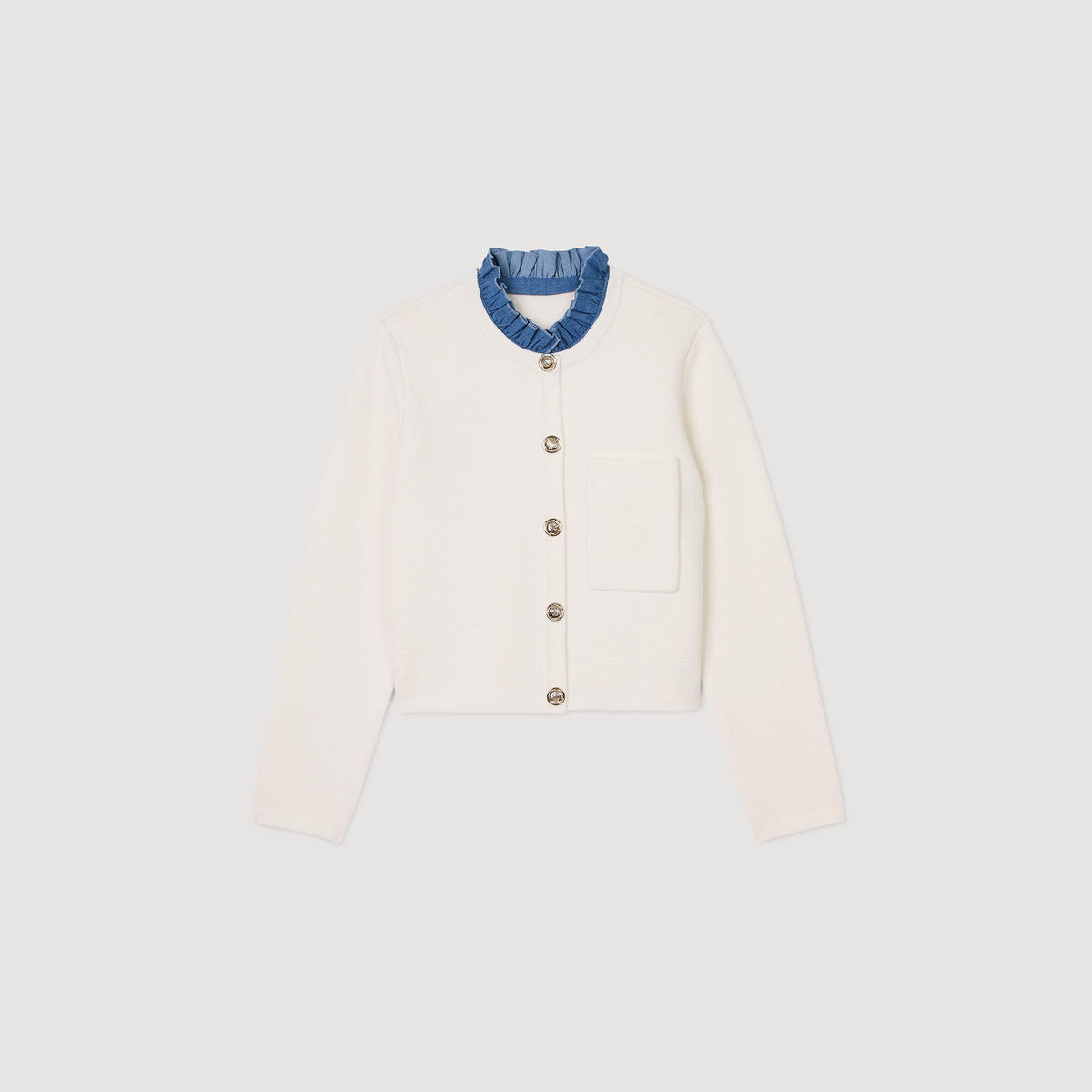 High-neck cardigan | Sandro
