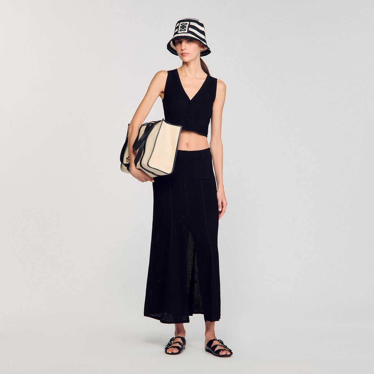 Decorative knit cardigan | Sandro