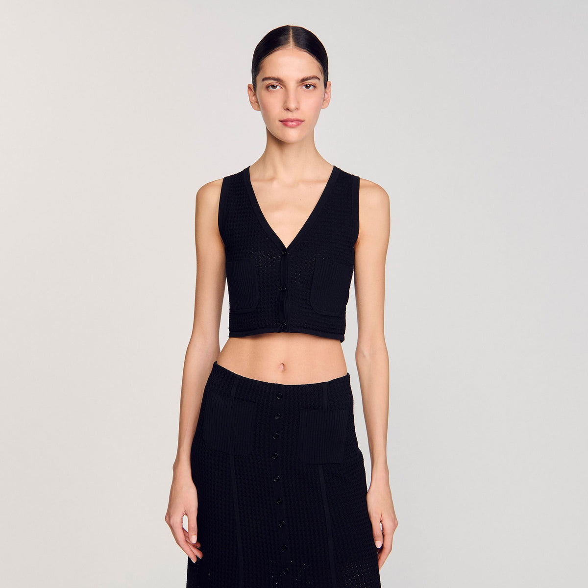 Decorative knit cardigan | Sandro