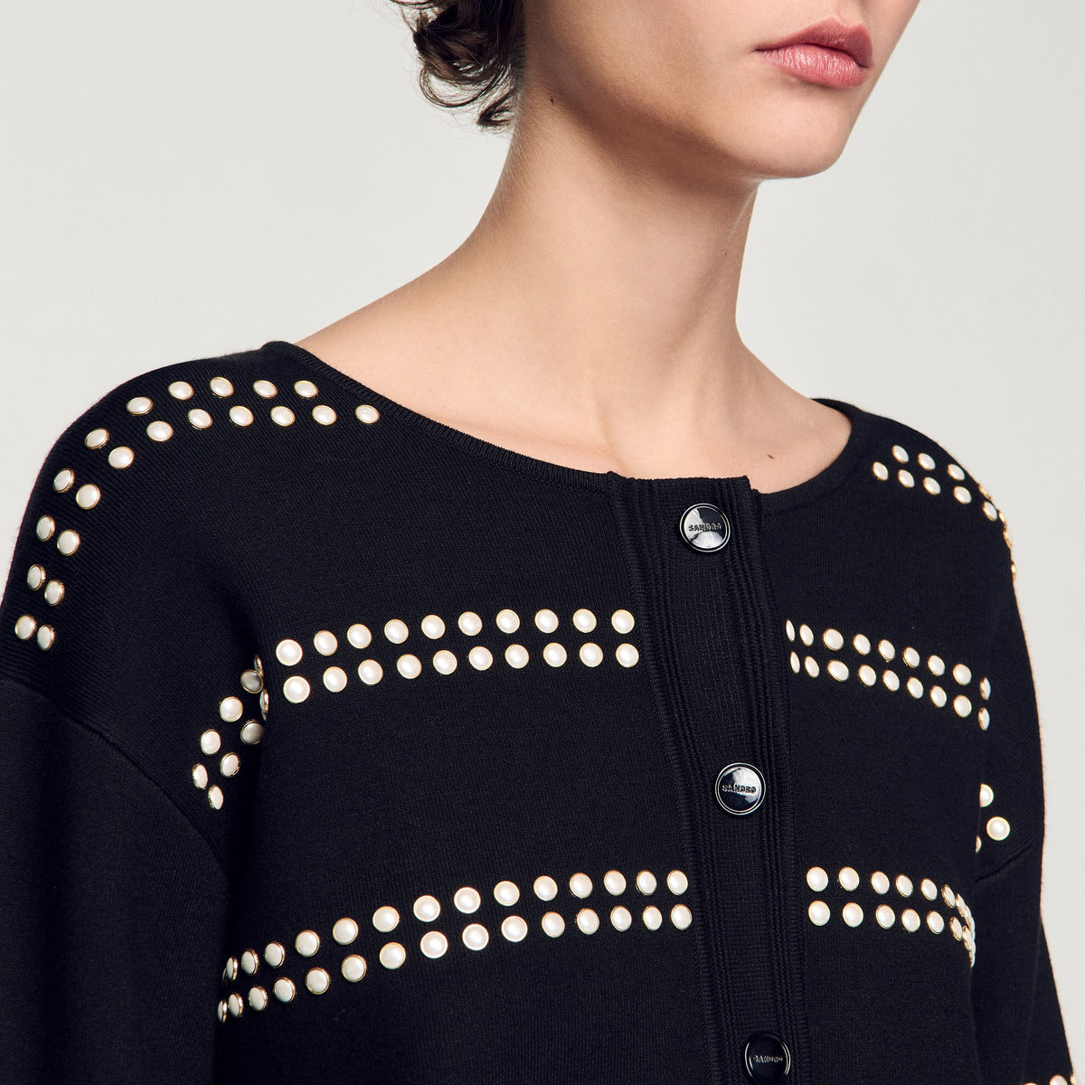 Studded cardigan | Sandro