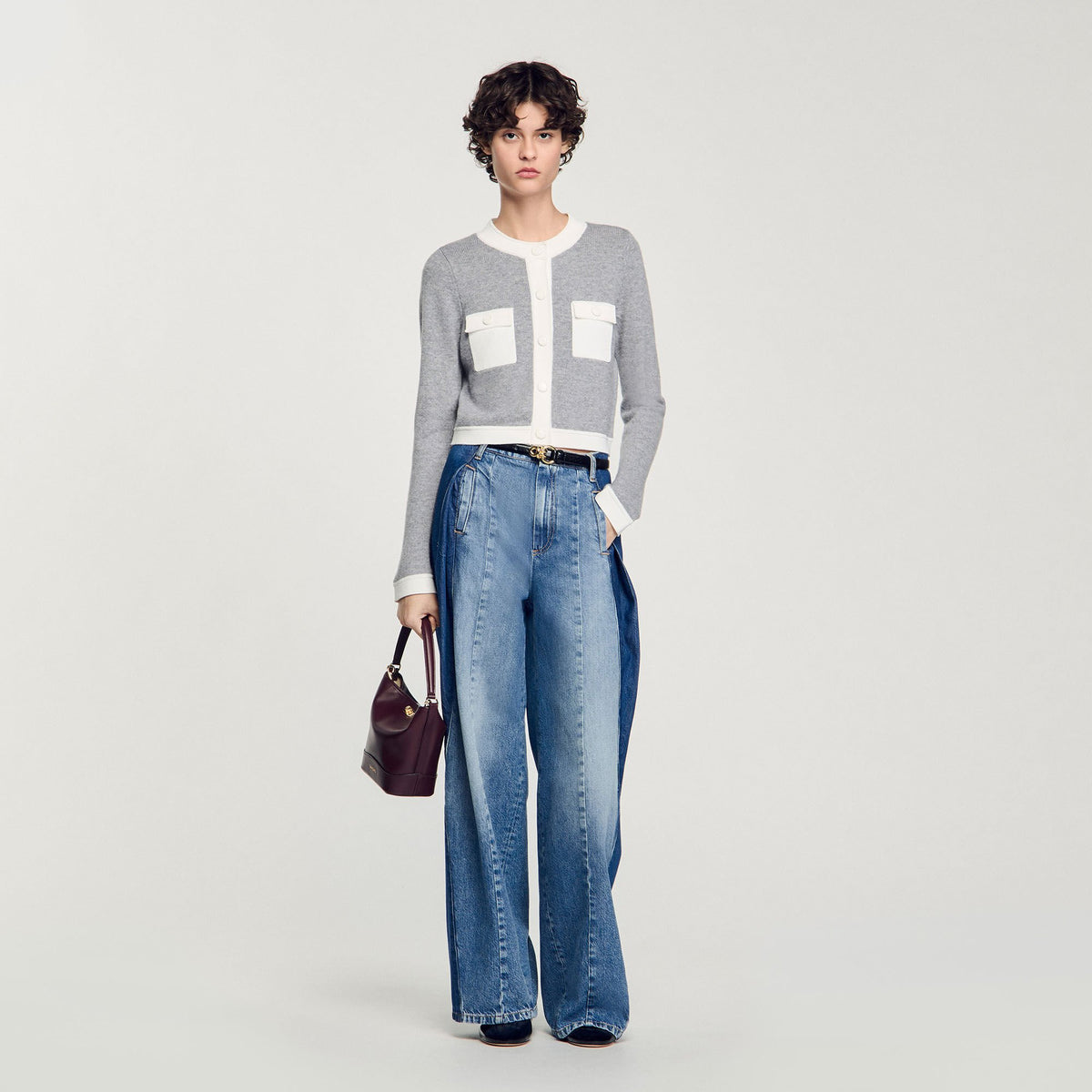 Two-tone cardigan | Sandro