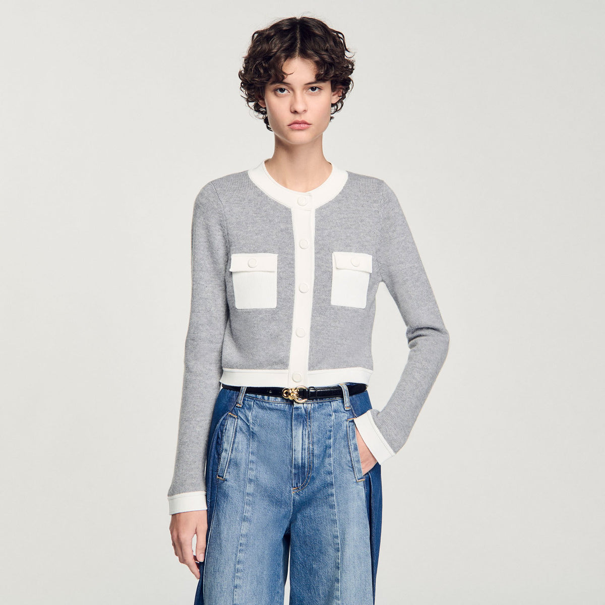Two-tone cardigan | Sandro