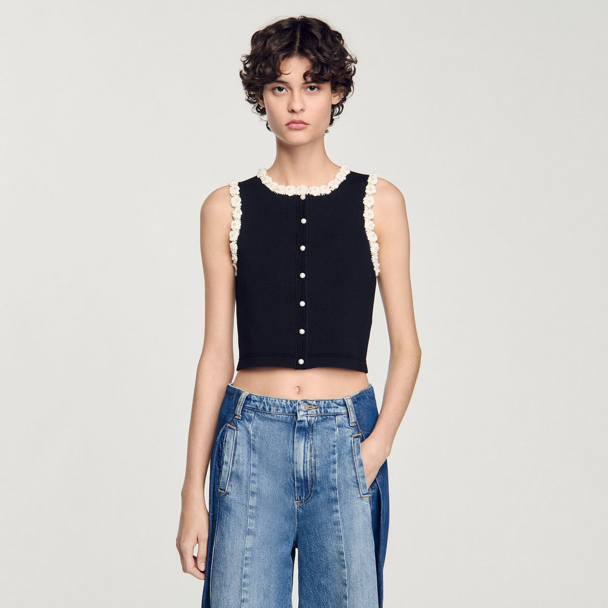 Crochet cardigan | Sandro