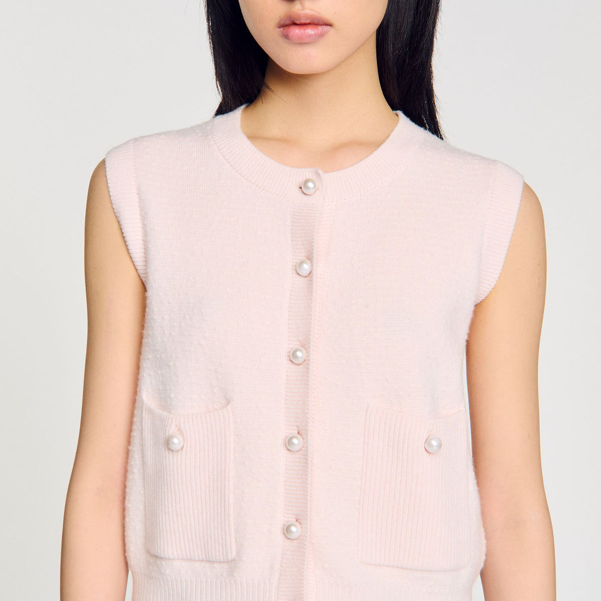 Textured tweed cardigan | Sandro
