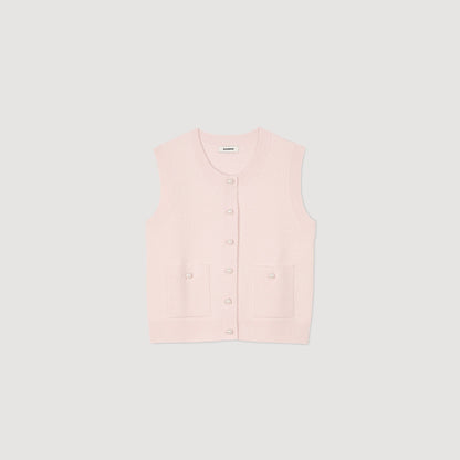 Textured tweed cardigan | Sandro