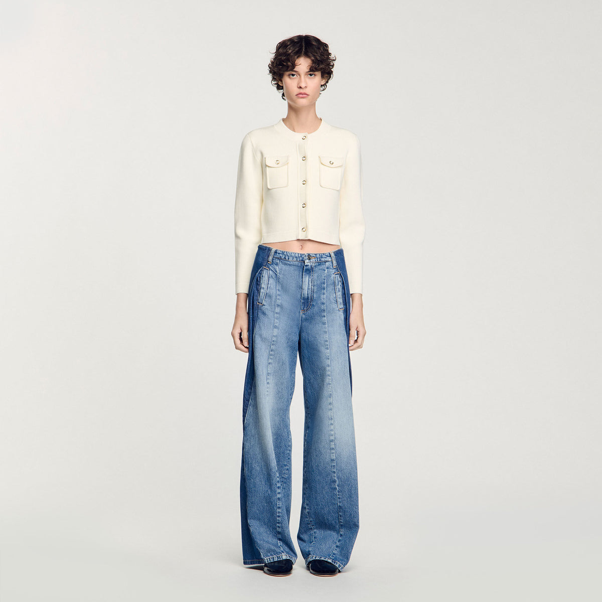 Rib knit cardigan | Sandro