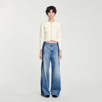 Rib knit cardigan | Sandro