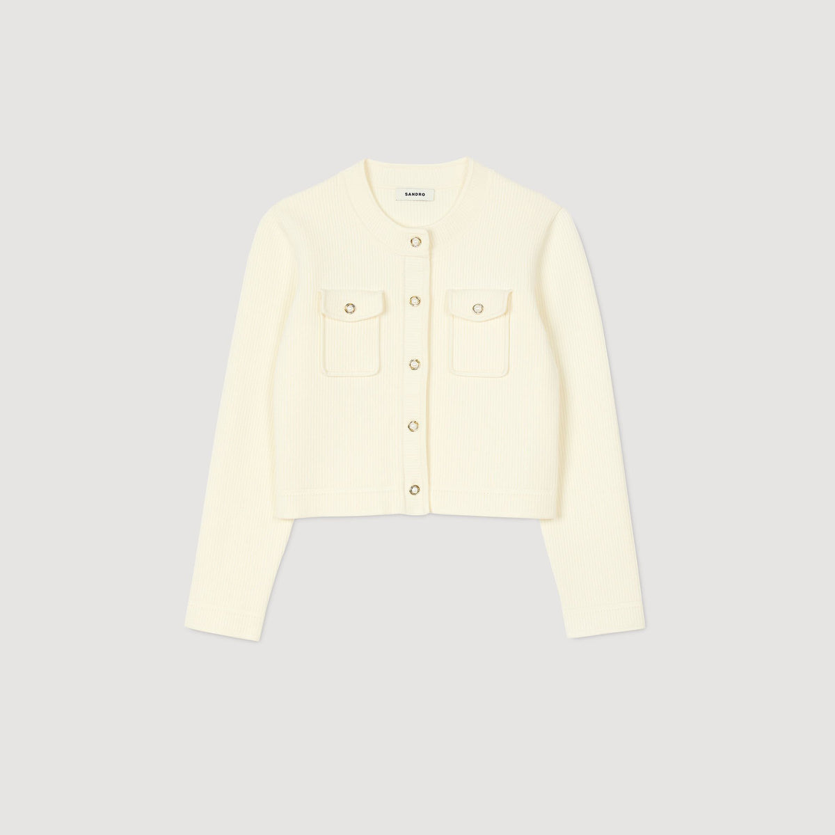 Rib knit cardigan | Sandro