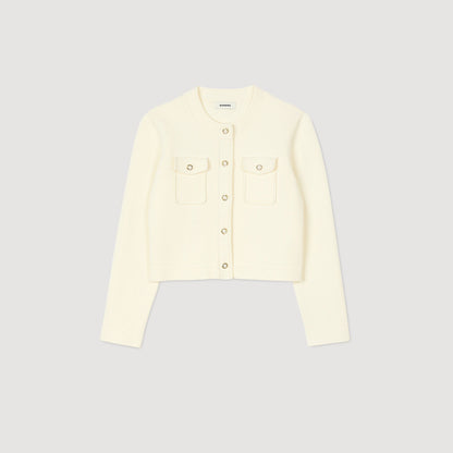 Rib knit cardigan | Sandro
