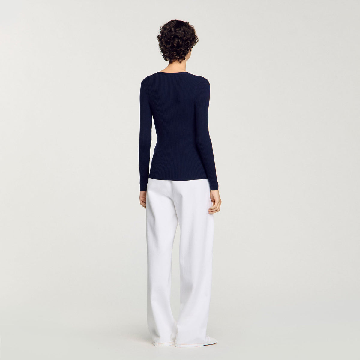 Rib knit cardigan | Sandro