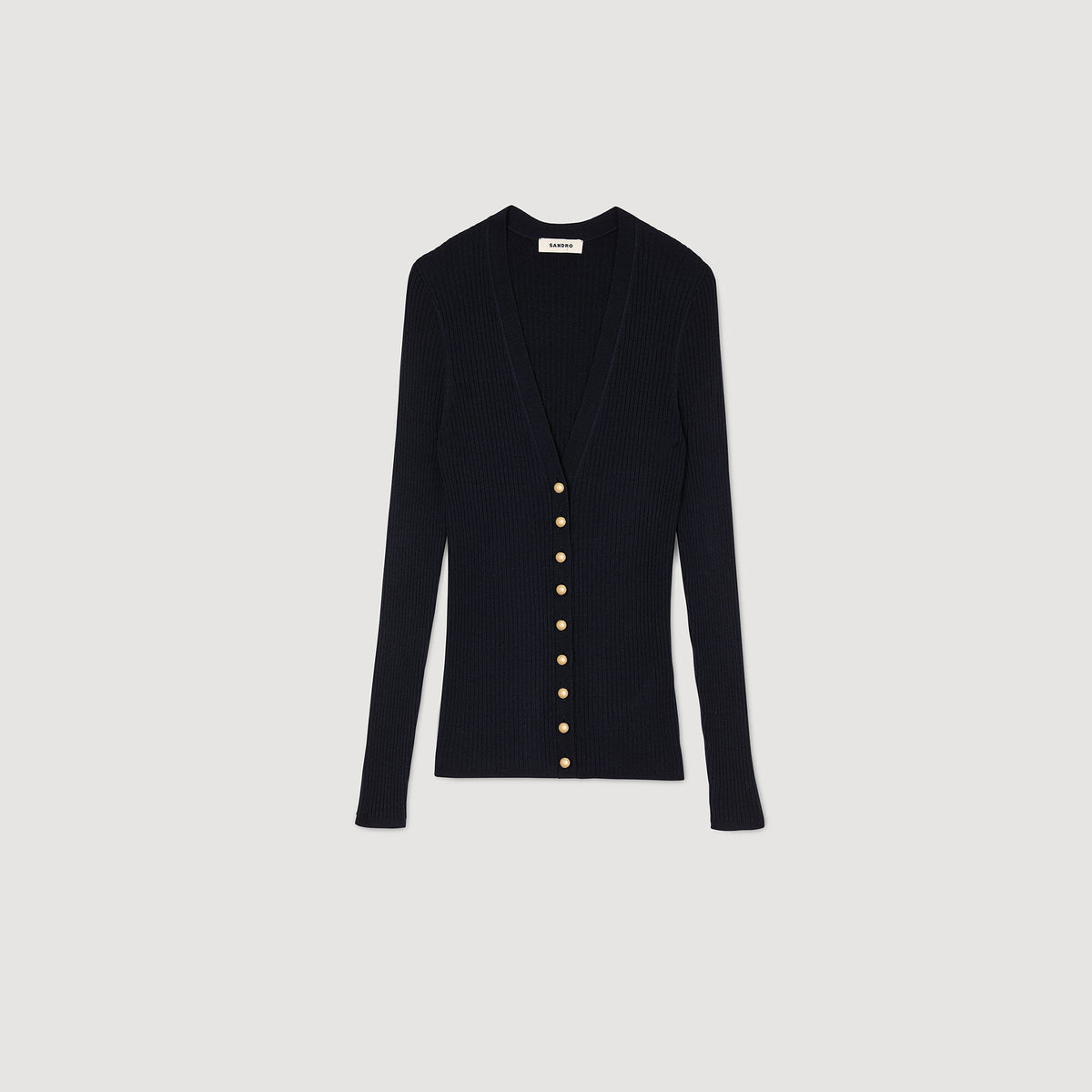Rib knit cardigan | Sandro