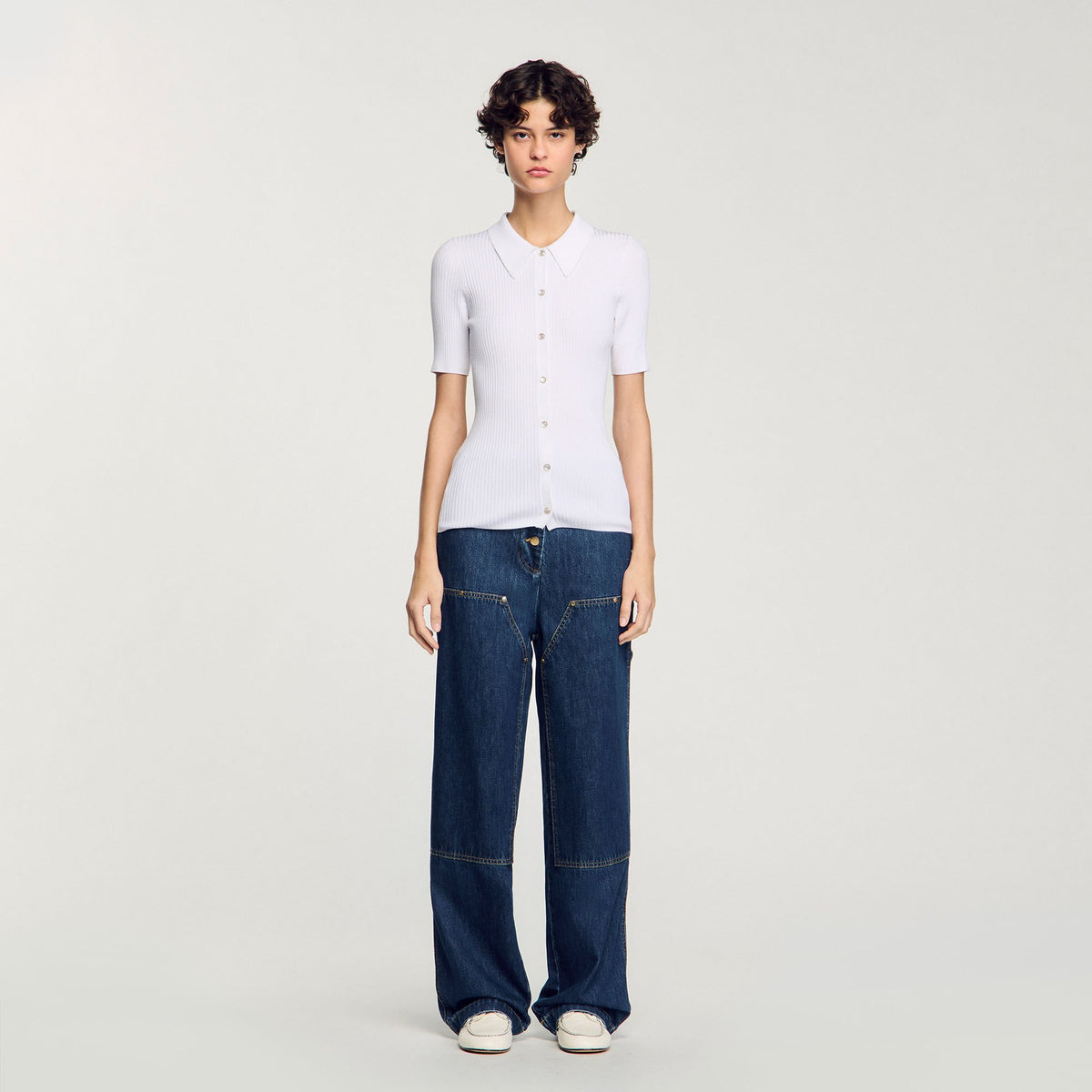 Rib knit cardigan | Sandro