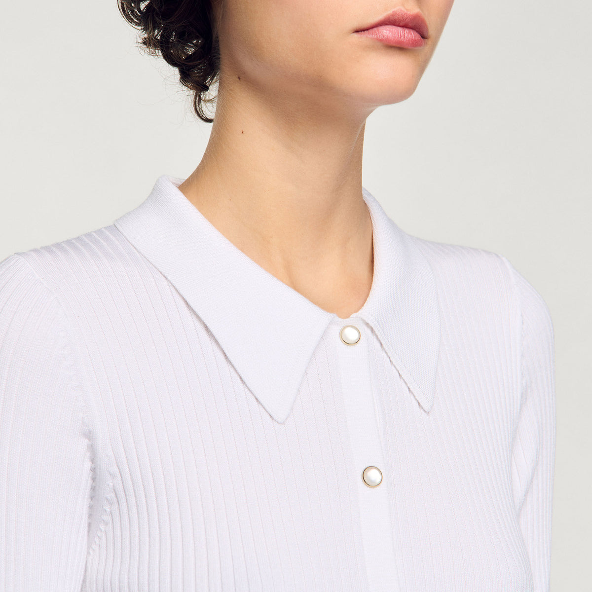 Rib knit cardigan | Sandro