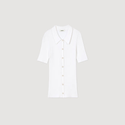 Rib knit cardigan | Sandro