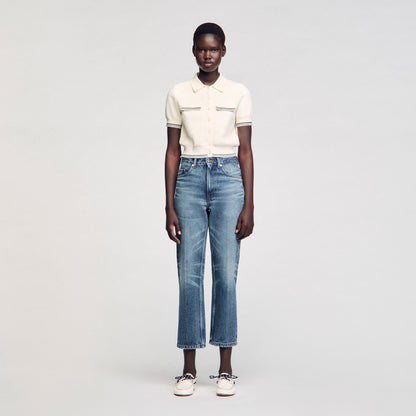 Short-sleeved cardigan | Sandro