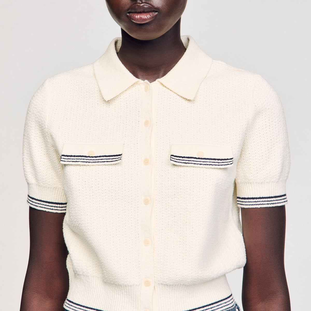 Short-sleeved cardigan | Sandro